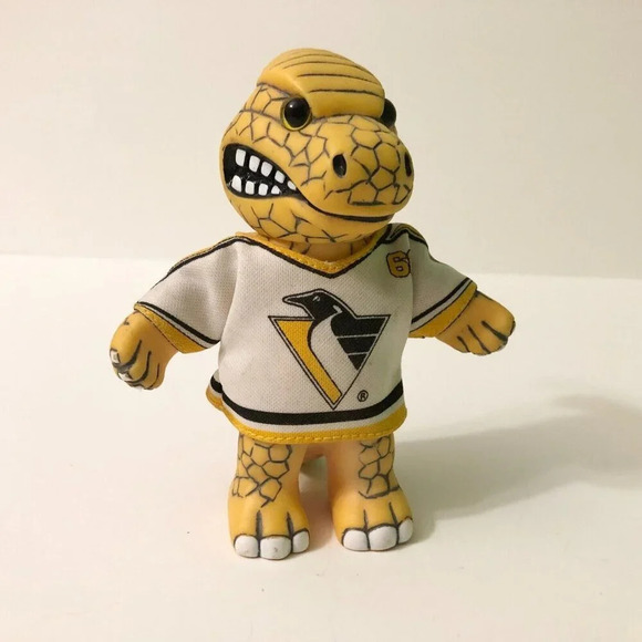 NHL The  Predators Dinosaur Figure Woo Wee Pittsburgh Penguins Mario Lemieux Toy - Picture 1 of 15